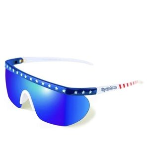 NWT Tipsy Elves Say Can You See Red White Blue Patriotic Sunglasses